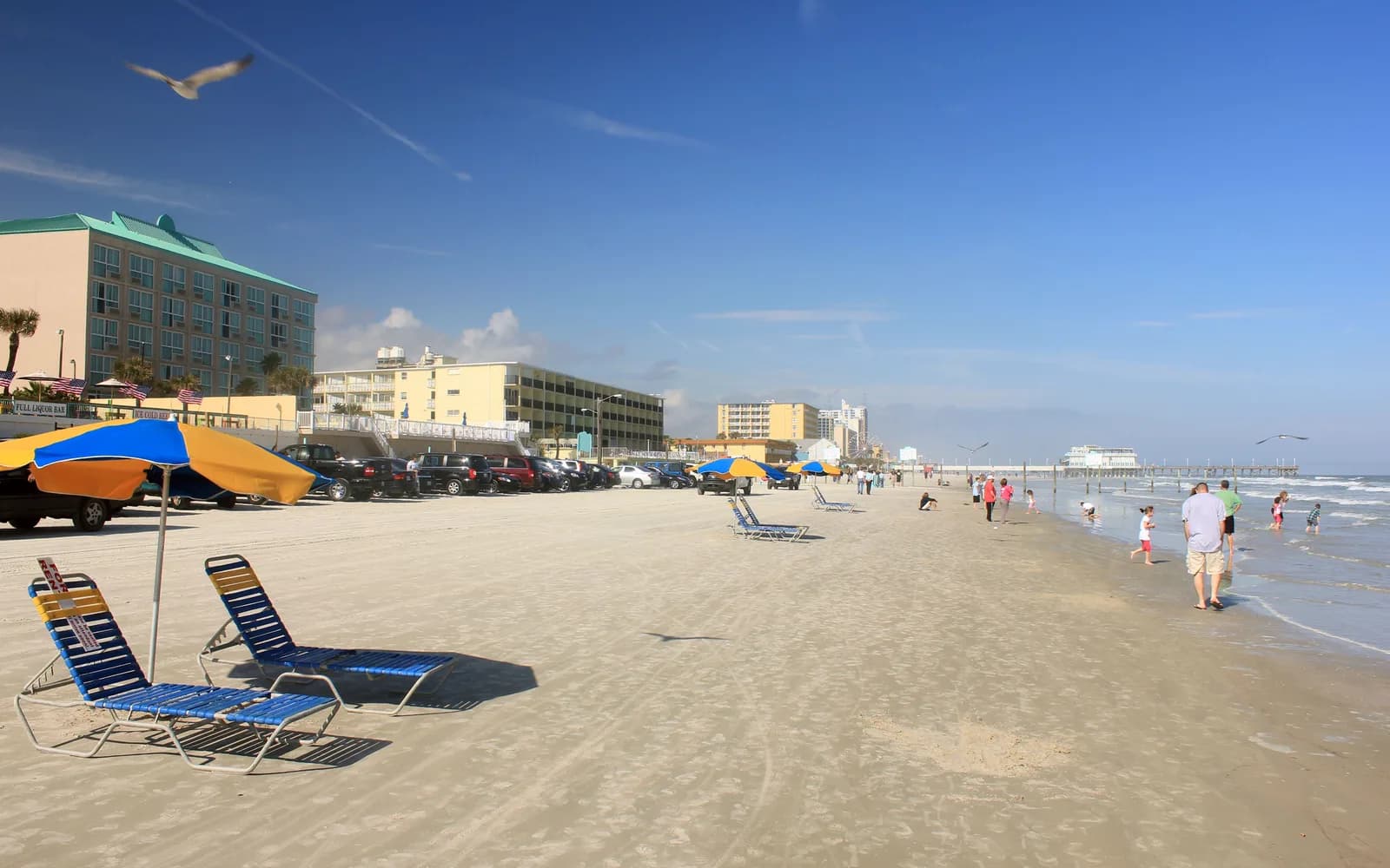 Daytona Beach shoreline in Daytona Beach, Florida