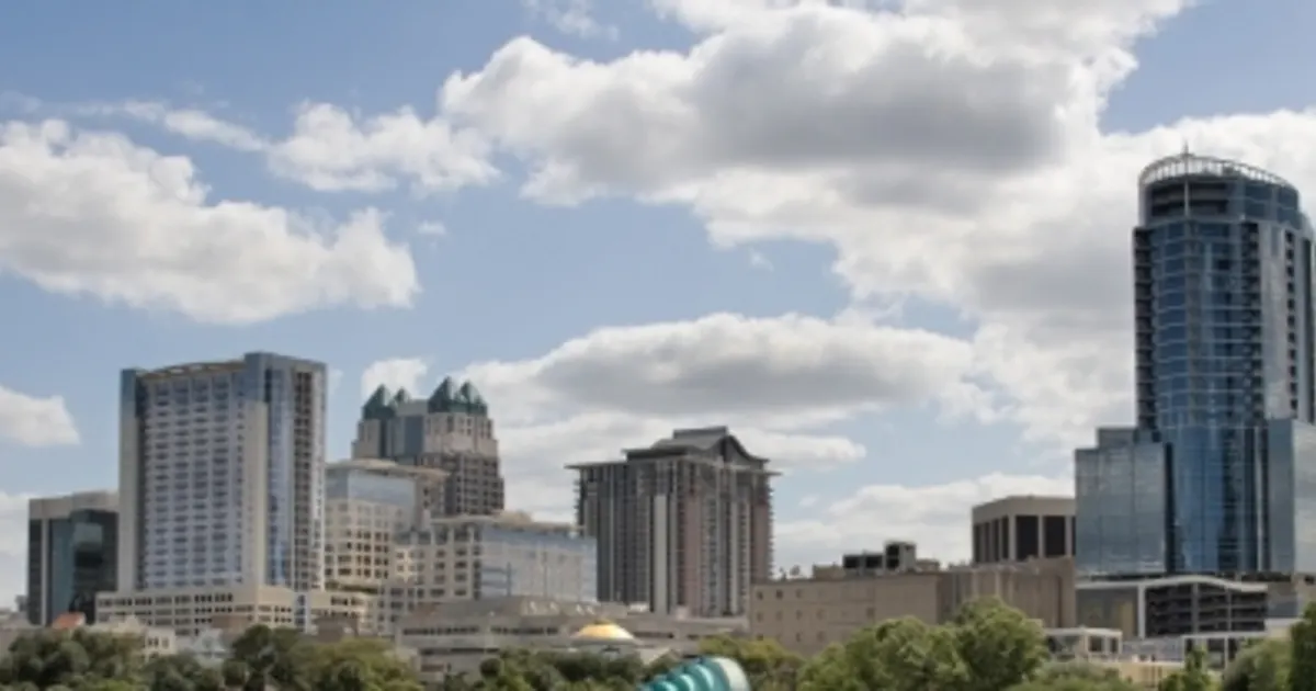 Downtown Orlando skyline in Orlando, Florida