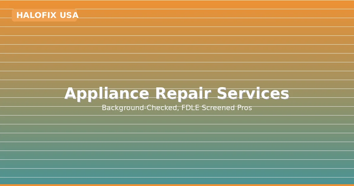 Expert washer, dryer, and refrigerator repair in Coconut Creek — HALOFIX USA